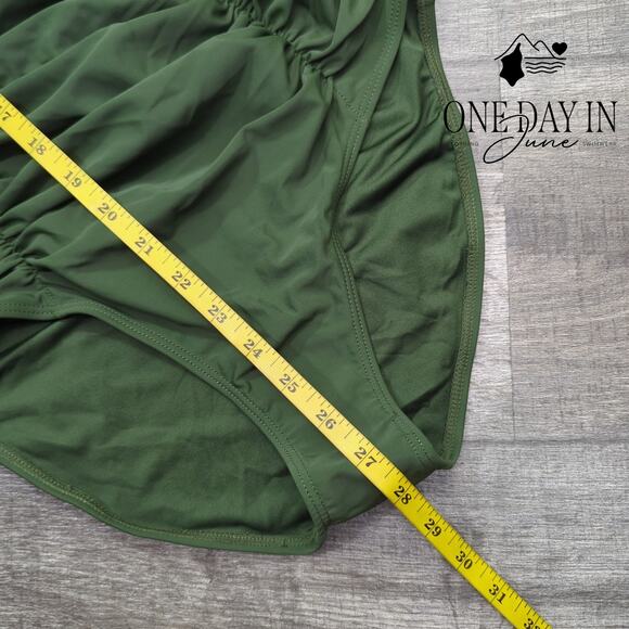 Blooming Jelly Cross Front Cut Out Tie Back One Piece Swimsuit Size M - Picture 5 of 7